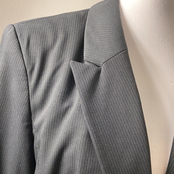 Liz Claiborne Pinstripe Blazer Black Size 16 - Picture 3 of 5